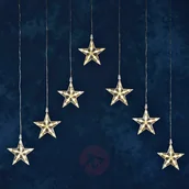 Oświetlenie świąteczne - KonstSmide Zasłona świetlna LED z 7 gwiazdami ciepła biel - miniaturka - grafika 1