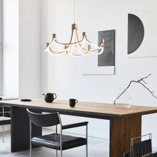 Näve Lampa wisząca LED Festos nikiel matowy, ściemniana - Lampy sufitowe - miniaturka - grafika 8