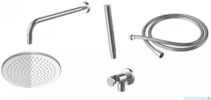 Kohlman Proxima zestaw prysznicowy z deszczownicą 35cm chrom QW210PR35 | - Zestawy prysznicowe - miniaturka - grafika 3