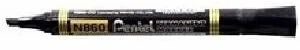 Pentel Marker CZARNY ścięty permanentny N860 - Markery permanentne - miniaturka - grafika 3