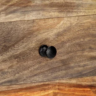 vidaXL Ścienny stolik konsolowy, 100x25x20 cm, lite drewno sheesham - Ławy i stoliki kawowe - miniaturka - grafika 2