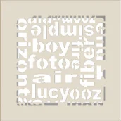 Akcesoria kominkowe - Kratki.pl KRATKA KOMINKOWA ABC KREMOWA 170X170 MM 17ABC/K - miniaturka - grafika 1