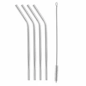 Słomki do napojów - Tescoma TESCOMA MYDRINK STALOWE SŁOMKI DO NAPOJÓW 4 SZT.+ SZCZOTECZKA DO CZYSZCZENIA 308866.00 - miniaturka - grafika 1
