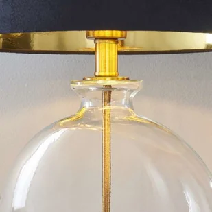 Endon Industrialna LAMPA biurkowa GIDEON 90559 Endon szklana LAMPKA loftowa z włącznikiem stołowa czarna przezroczysta antyczny brąz 90559 - Lampy stojące - miniaturka - grafika 5