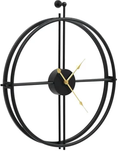 VidaXL Lumarko Zegar ścienny, czarny, 52 cm, żelazo - Zegary - miniaturka - grafika 3