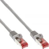 Kable miedziane - InLine Patchcord S/FTP PiMF Cat.6 250MHz PVC CCA szary 10m 76110 - miniaturka - grafika 1