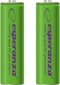 Ładowarki i akumulatory - Esperanza 2000mAh 2 szt AA Zielone EZA103G (EZA103G) - miniaturka - grafika 1