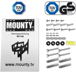 MOUNTY REGULOWANY UCHWYT ŚCIENNY TV LCD PLAZMA 26-65 CALI 40070156 - Uchwyty do telewizora - miniaturka - grafika 6