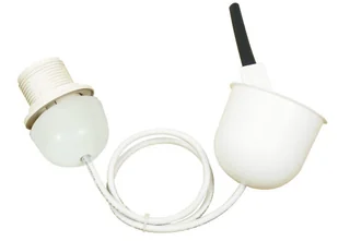 Candellux LINKA BIAŁA Z OSŁONKĄ 1X60W E27 (85-89369) - Lampy sufitowe - miniaturka - grafika 2