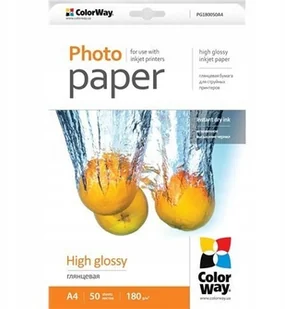 ColorWay High Glossy Photo Paper A4 180g/m 50 sheets PG180050A4 - Papier do drukarek - miniaturka - grafika 2