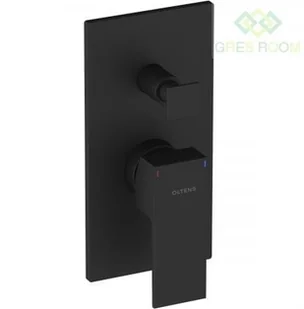 Oltens Oltens Gota bateria wannowa-prysznicowa podtynkowa kompletna czarny mat 34101300 - Baterie wannowe i prysznicowe - miniaturka - grafika 2