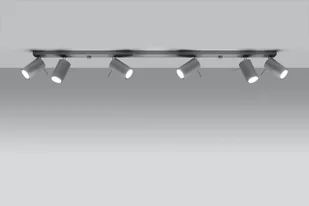 Sollux Lighting Plafon RING 6L szary - Lampy sufitowe - miniaturka - grafika 4