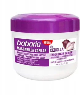 Babaria Cebulowa maska do włosów, 400 ml 8410412020992 - Szampony do włosów - miniaturka - grafika 2