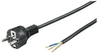 Wentronic Przewód zasilający (wtyczka Schuko na 3 luźne końce kabli) 1,5 m czarna 4040849513275 - Kable Wentronic Przewód zasilający (wtyczka Schuko na 3 luźne końce kabli) 1,5 m czarna 4040849513275 - Kable - miniaturka - grafika 1