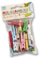 Akcesoria łazienkowe - folia Drewno-klamry 3 rozmiary kolory sortowane (2295) - miniaturka - grafika 1