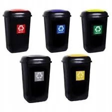 FENIKS Kosz Do Segregacji Odpadów Śmieci 28l. Brąz Bio - Kosze na śmieci - miniaturka - grafika 2