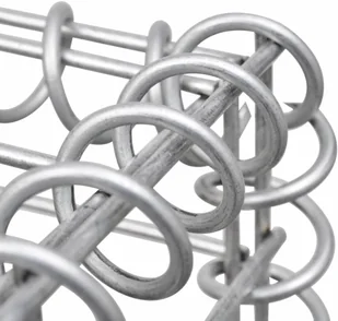 vidaXL Donica gabionowa z galwanizowanej stali, 90 x 50 x 50 cm - Donice - miniaturka - grafika 5