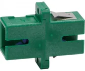 Pigtaile światłowodowe - Adapter Sc/apc simplex jednomodowy (zielony) Teleg - miniaturka - grafika 1