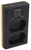 PATONA Ładowarka podwójna NP-W235 Dual LCD USB/Fujifilm X-T4 1888 - Ładowarki i akumulatory - miniaturka - grafika 2