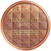 Pudry do twarzy - Rimmel Radiance Brick Shimmer Powder Rozświetlający Puder Do Twarzy 003 Dark - miniaturka - grafika 1
