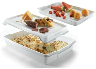 Curver Pojemnik na ciasto, jasnoróżowy, 45x29,5x11,1 cm - Formy do ciast - miniaturka - grafika 6