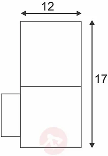 Spotline GRAFIT WL 231205 kinkiet 1x11W E27 - Lampy ogrodowe - miniaturka - grafika 4