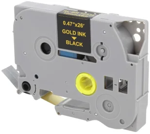 Brother Zamiennik taśmy TZE-334 12mm czarna/złoty - Etykiety do drukarek - miniaturka - grafika 4