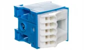 Bezpieczniki elektryczne - Blok samozaciskow 63A Qc niebieski 6 przyłączy - miniaturka - grafika 1