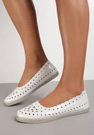 Espadryle damskie - Białe Espadryle Phiase - miniaturka - grafika 1