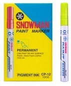 Markery permanentne - Snowman Marker olejowy gruby 1,5-3mm żółty SNOWMAN_G_ŻÓŁTY - miniaturka - grafika 1