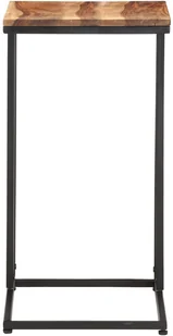 vidaXL vidaXL Stolik boczny w kształcie C, 35x45x65 cm, lite drewno sheesham - Ławy i stoliki kawowe - miniaturka - grafika 4