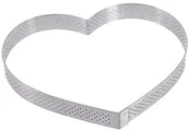 Formy do ciast - De Buyer Forma do pieczenia w kształcie serca 12 cm stal nierdzewna - miniaturka - grafika 1