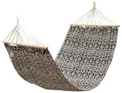 Hamaki - Jumi Hamak ogrodowy 100 x 200 cm czarno-biały - miniaturka - grafika 1