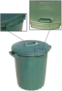 Pojemnik do segregacji odpadów (pojemność 90 l) - Kosze na śmieci - miniaturka - grafika 2