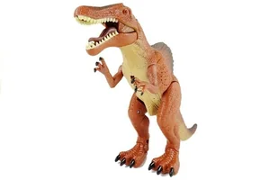 Import LEANToys Duży Dinozaur Na Baterie Chodzi Ryczy Tyranozaur 4078 - Figurki dla dzieci - miniaturka - grafika 4