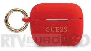 Guess Guess GUACAPSILGLRE AirPods Pro cover czerwony/red Silicone Glitter GUACAPSILGLRE - Akcesoria do słuchawek - miniaturka - grafika 2