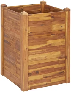vidaXL Donica ogrodowa, 60x60x84 cm, lite drewno akacjowe - Donice - miniaturka - grafika 2