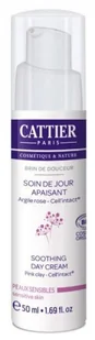 Cattier Kojący krem do twarzy na dzień do skóry wrażliwej Eko, 50 ml - Kremy do twarzy - miniaturka - grafika 3