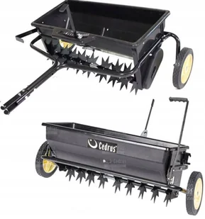 CEDRUS Polska CEDRUS SP31509 AERATOR AREATOR SIEWNIK ROZSIEWACZ DO TRAKTORKA OGRODOWY DO NASION NAWOZU NAWOZÓW 2w1 - Poj. 43.5 L / 81 cm SP31509 - Siewniki - miniaturka - grafika 4