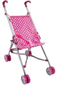 Wózki dla lalek - Bino Spacerówka dla lalek, różowy - miniaturka - grafika 1