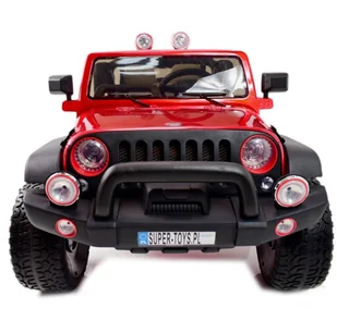Super-Toys Mega Jeep Perfect 002 Exclusive Wolny Start Miękkie Koła Lakierowany Hp-002 - Pojazdy elektryczne dla dzieci - miniaturka - grafika 19