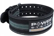 Pasy kulturystyczne - POWER-SYSTEM PAS POWERLIFTING BELT-GREY-XL - miniaturka - grafika 1