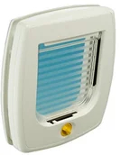 Pozostałe akcesoria dla kotów - Ferplast Klapa ferplast kotów i psów Swing 7 z 4-drożny system zamykania z tworzywa sztucznego w kolorze białym/wymiary: 22,5 x 25,2 x 10,4 cm/zestaw z magnetycznym system i pasek na szyję, biały 72102011 - miniaturka - grafika 1