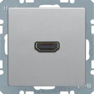 Gniazdka elektryczne - Berker Q1/Q3/Q7 aluminium gniazdo HDMI B_3315426084 - miniaturka - grafika 1