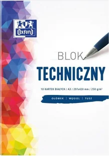 Hamelin BLOK TECHNICZNY A3/10K BIAŁY 07256 AP07256 - Szkolne artykuły papiernicze - miniaturka - grafika 2