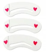 Akcesoria i kosmetyki do stylizacji brwi - Szablony Do Regulacji Makijażu Depilacji Brwi 3SZT - miniaturka - grafika 1