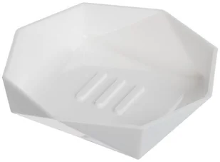 Mydelniczka Diamond biały - Mydelniczki i dozowniki mydła - miniaturka - grafika 2