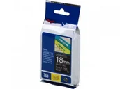 Etykiety do drukarek - Brother TAŚMA ORYGINAŁ TZe-345 TZe345 18mm 8M WH/B - miniaturka - grafika 1