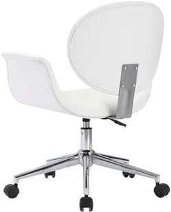 vidaXL Obrotowe krzesła stołowe, 6 szt., białe, sztuczna skóra 3054859 - Krzesła - miniaturka - grafika 21