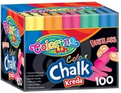 Przybory szkolne - Colorino Kreda szkolna bezpyłowa kolorowa - miniaturka - grafika 1